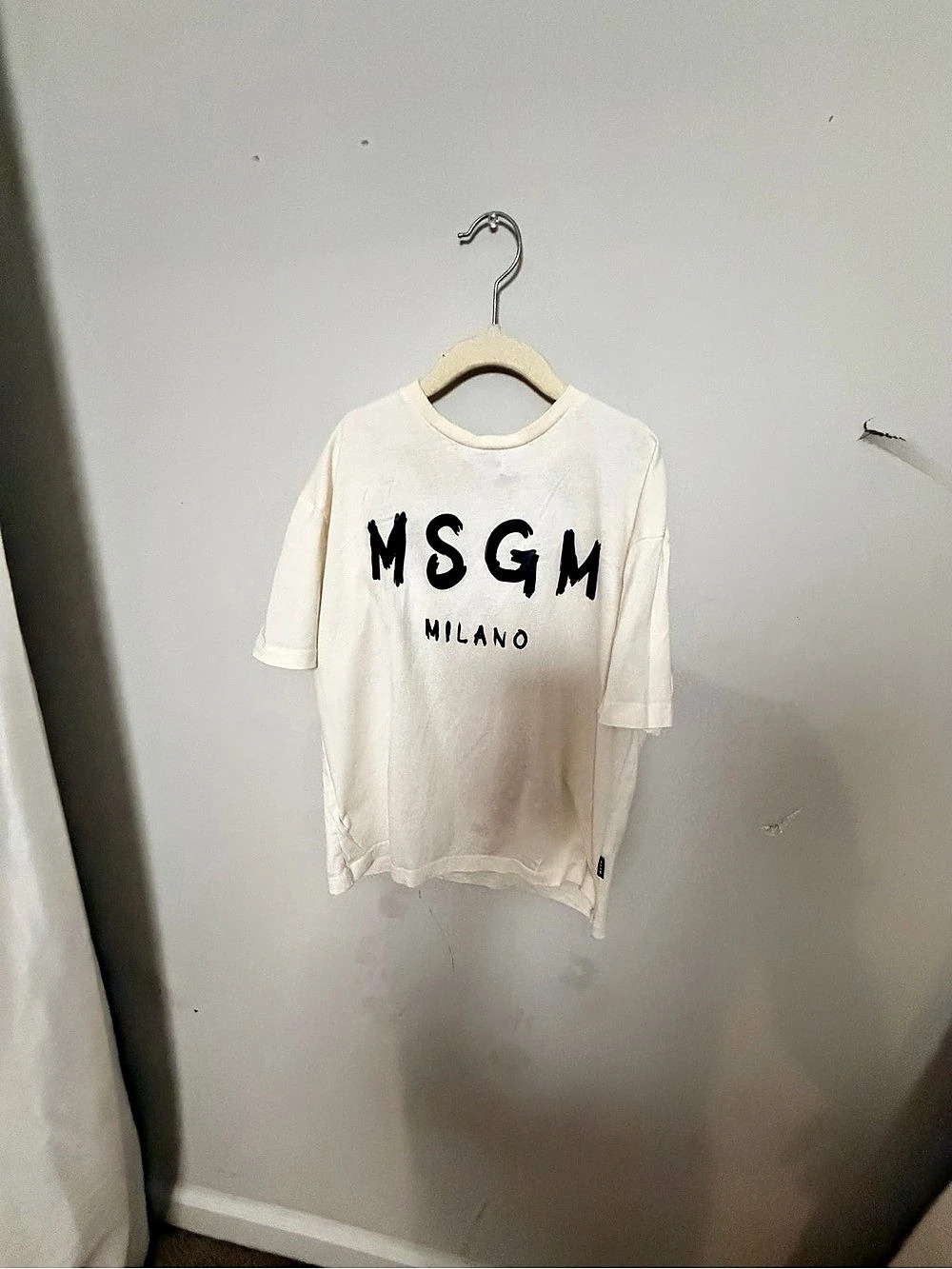 MSGM Kids Milano Logo Print T-Shirt White Size 10